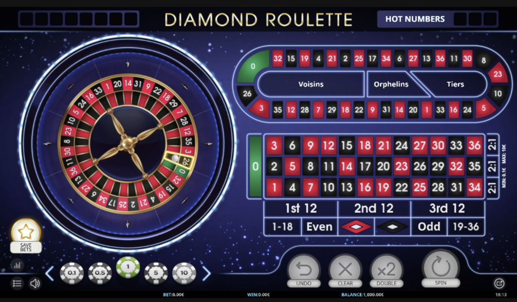Jogo - Diamond Roulette iSoftBet Diamond Roulette da iSoftBet