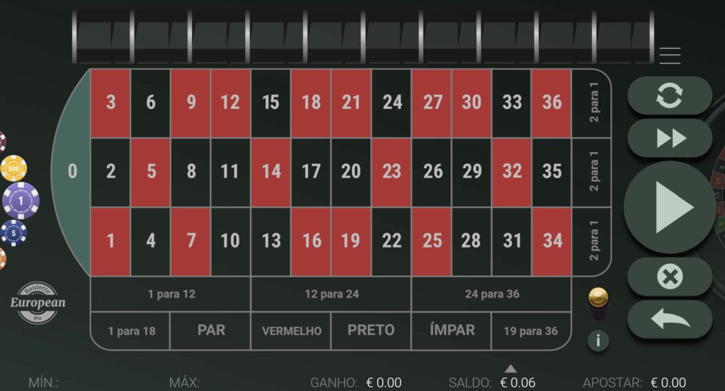 Jogo - European Roulette Pro Mobile - GVG Versão móvel da European Roulette Pro